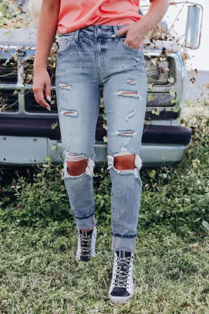 Perri Paint Splatter Boyfriend Jeans