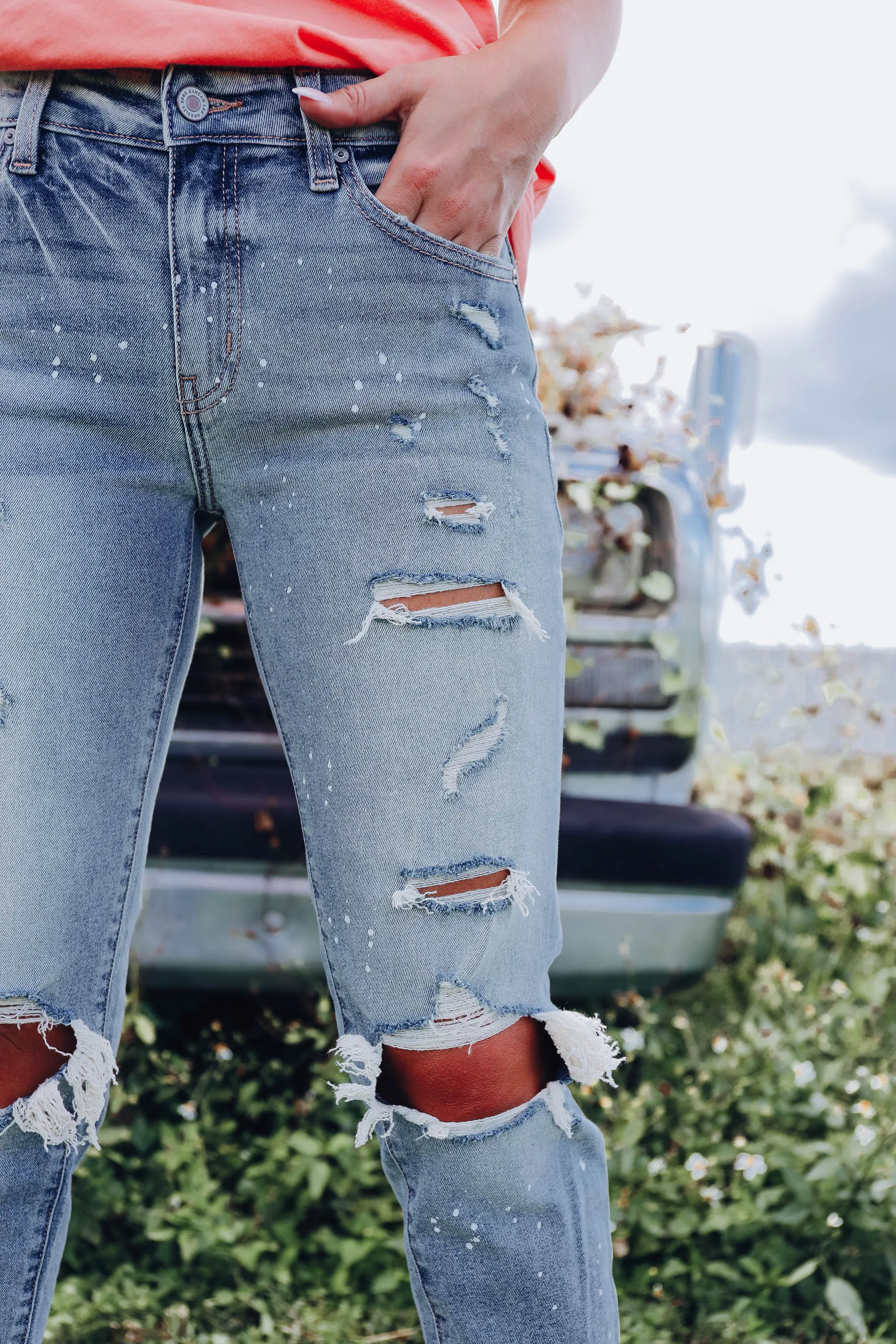 Perri Paint Splatter Boyfriend Jeans