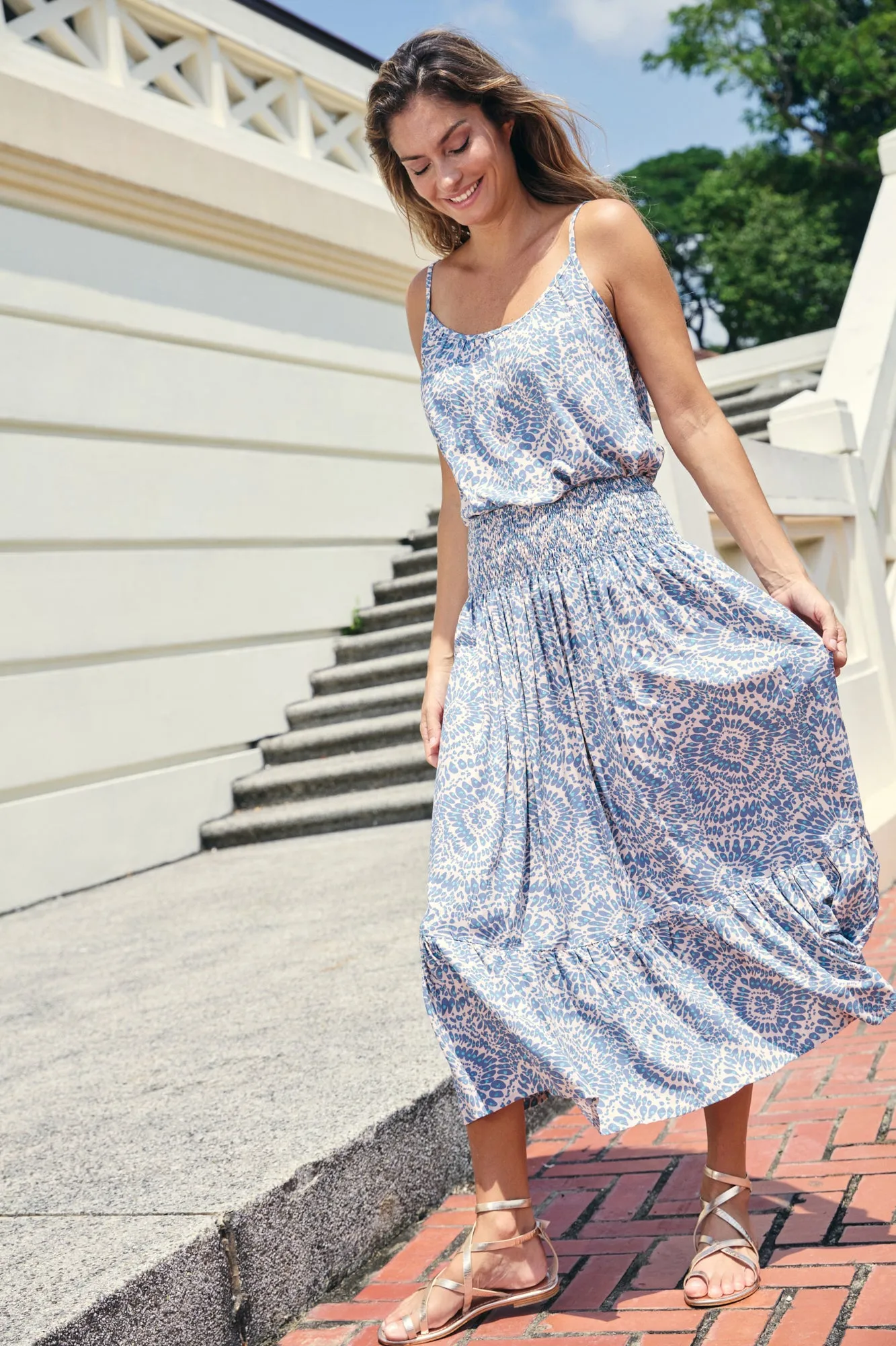 Poppy Top - Blue Burst