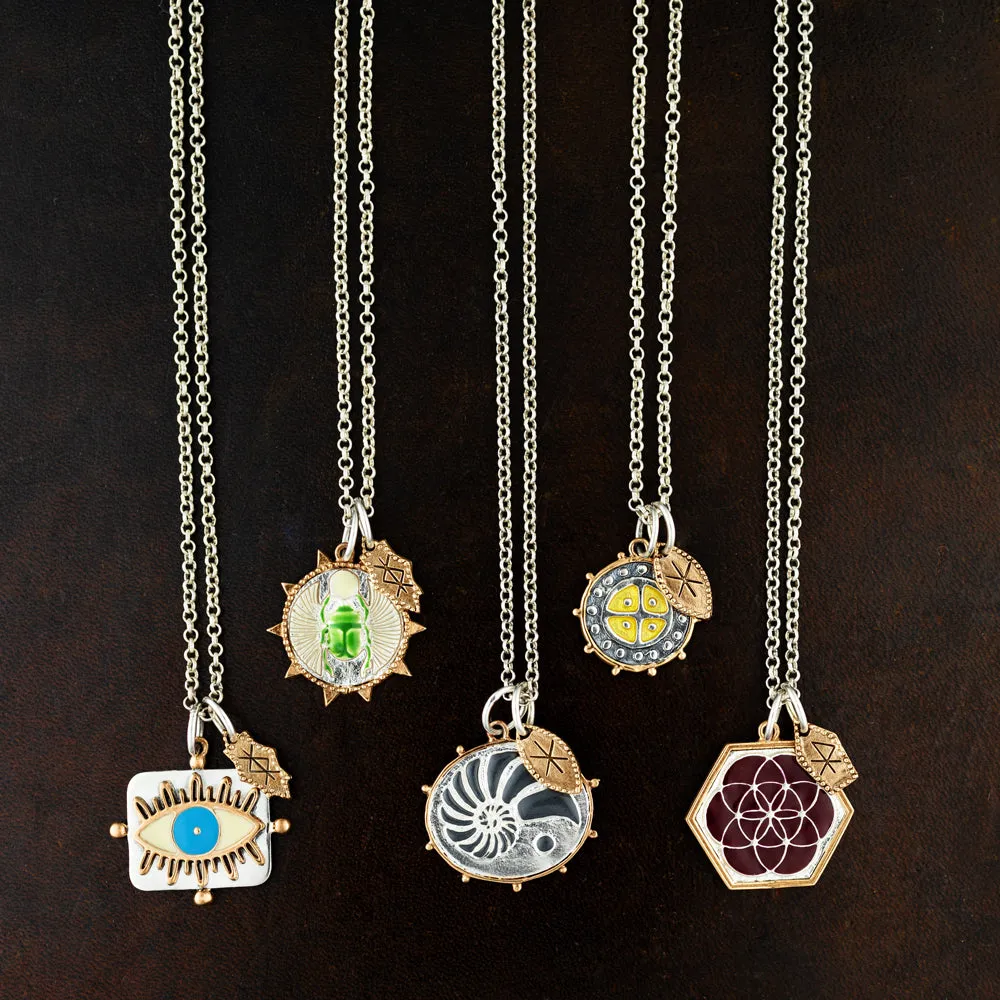 Protection Charm Necklace - Evil Eye