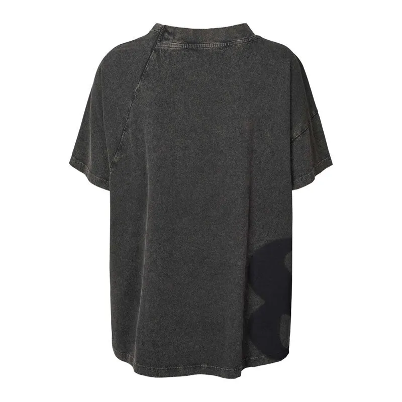 RABENS SALONER Ary Infinity Boxy T-Shirt in Caviar Black