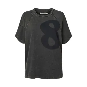 RABENS SALONER Ary Infinity Boxy T-Shirt in Caviar Black