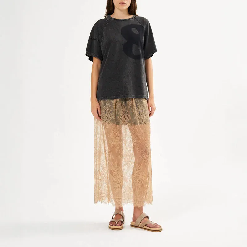 RABENS SALONER Ary Infinity Boxy T-Shirt in Caviar Black