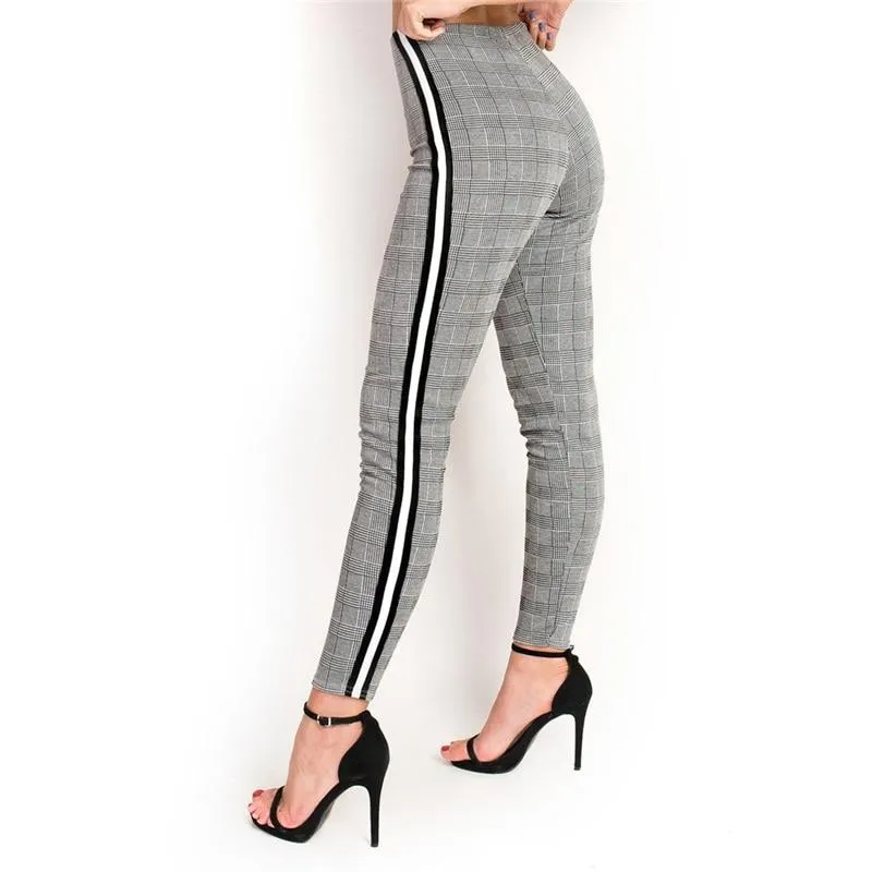 Rebecca - Trousers with elastic side stripes