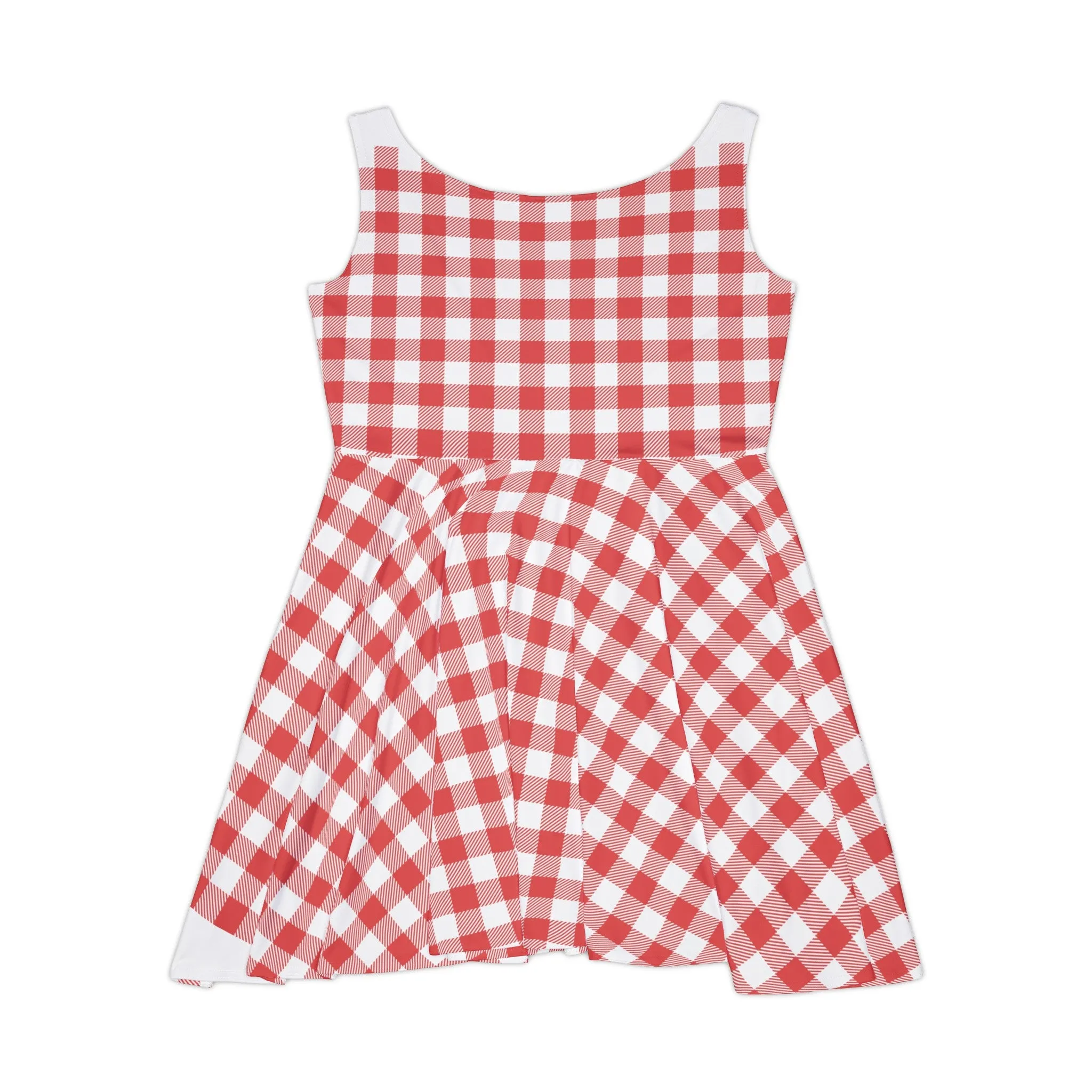 Red Gingham Skater Dress