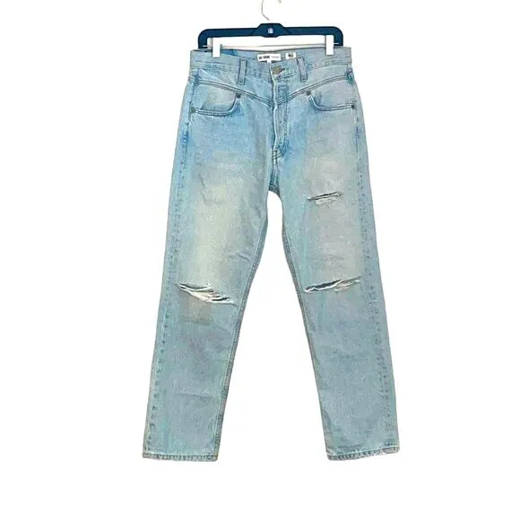 Re/Done Double Yoke Classic High Rise Straight Leg Denim Jean size 29 NWT
