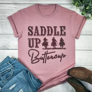 RESTOCKED - SADDLE UP BUTTERCUP GRAPHIC TEE