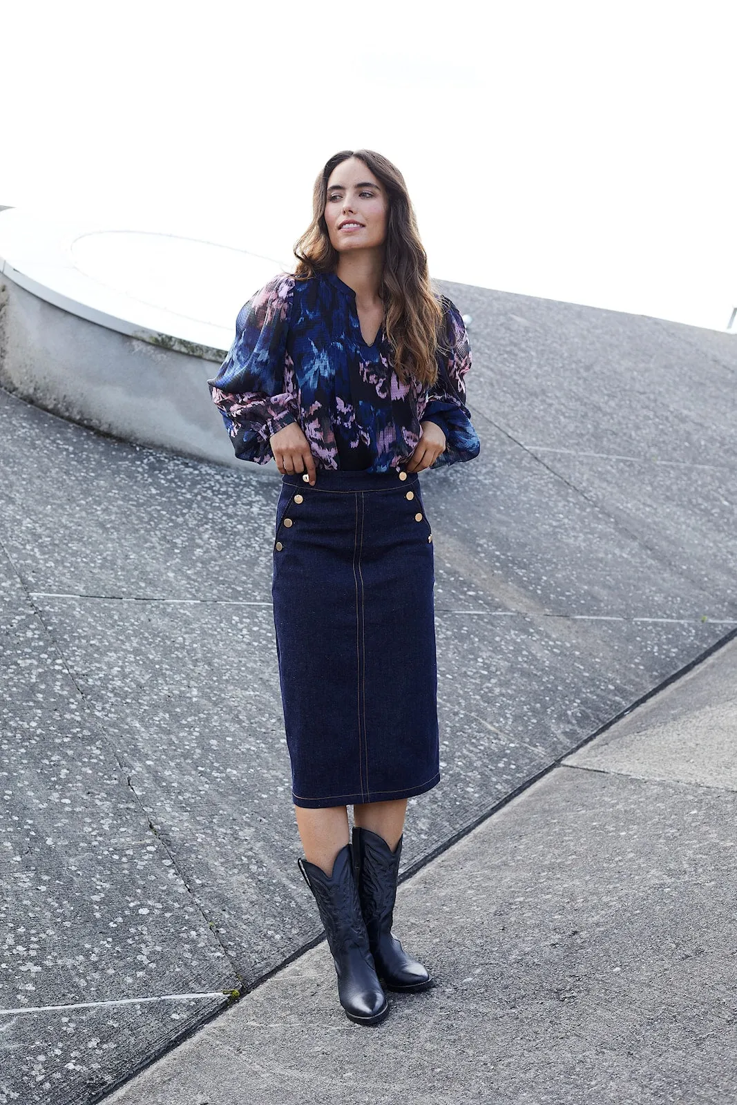 Rue de Femme Amia denim skirt