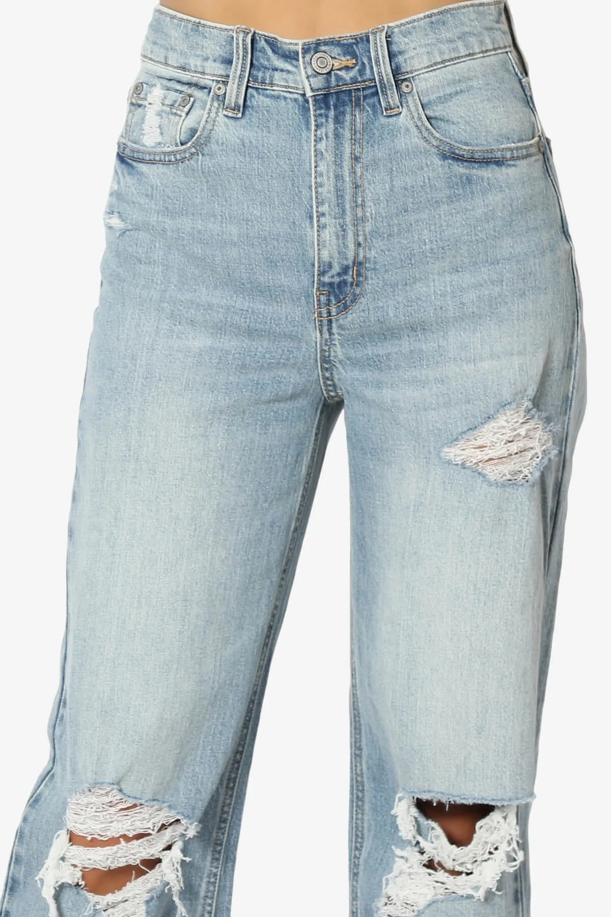 Ryder High Rise Distressed Baggy Jeans