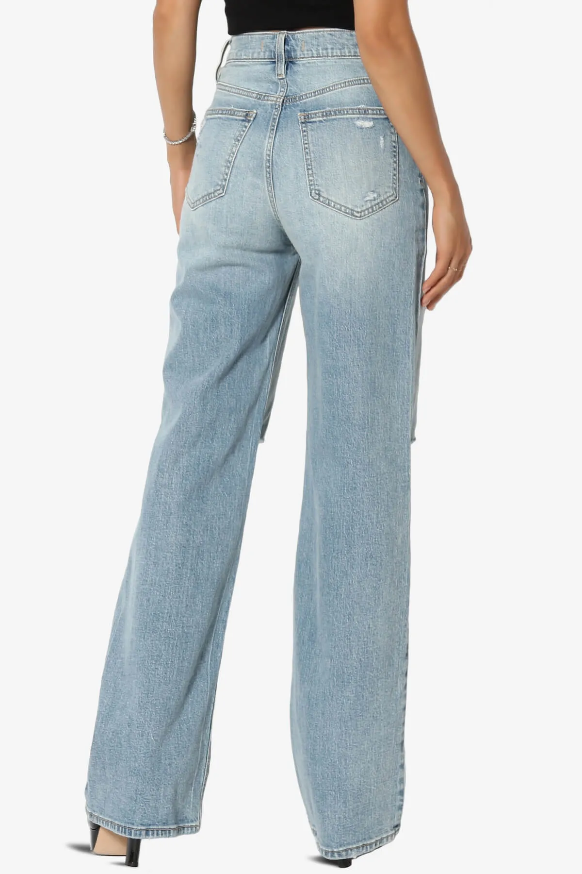 Ryder High Rise Distressed Baggy Jeans