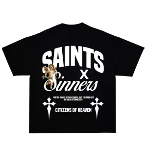 Saints x Sinners Tee- Black