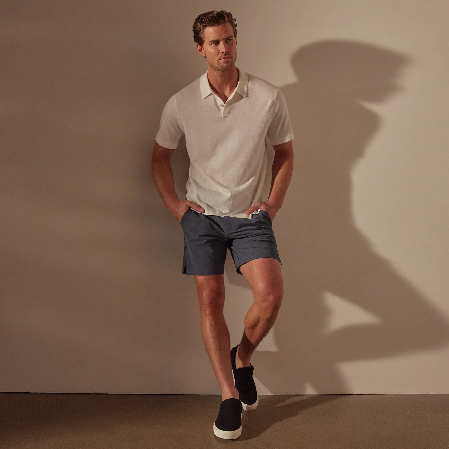 San Jacinto Knit Polo - White