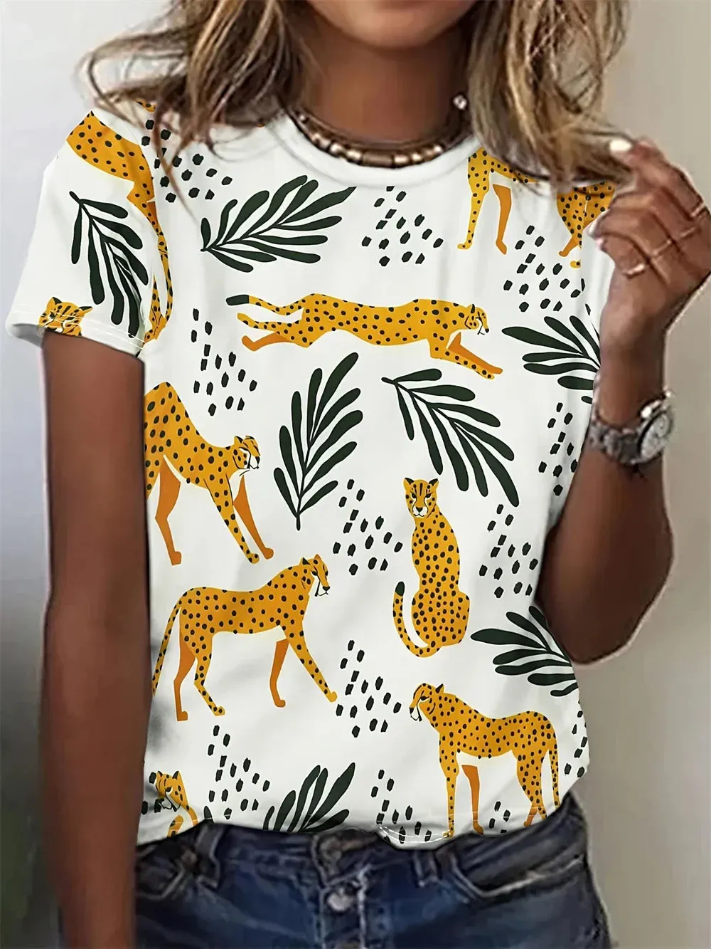 Savannah | Women's shirt with animal print