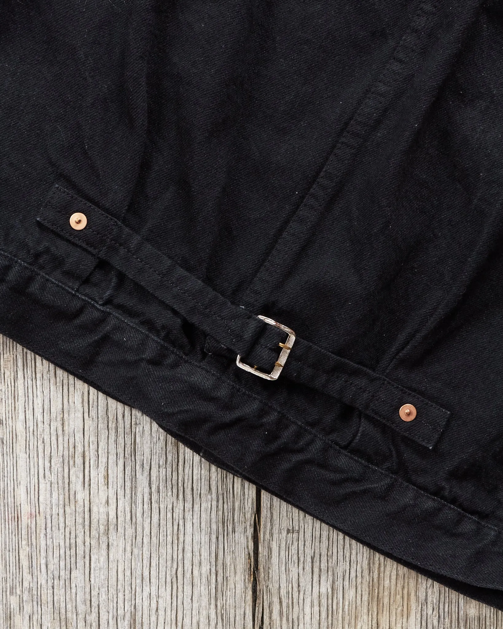 Second Hand TCB Jeans S40's Jacket Black Denim One Wash Size 40