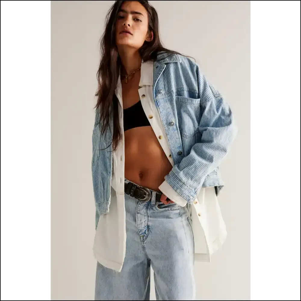Sky Blue Oversized Denim Jacket: Drowning in Style  from Needful Things 💙