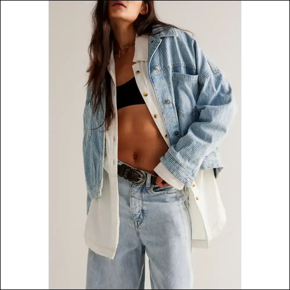 Sky Blue Oversized Denim Jacket: Drowning in Style  from Needful Things 💙