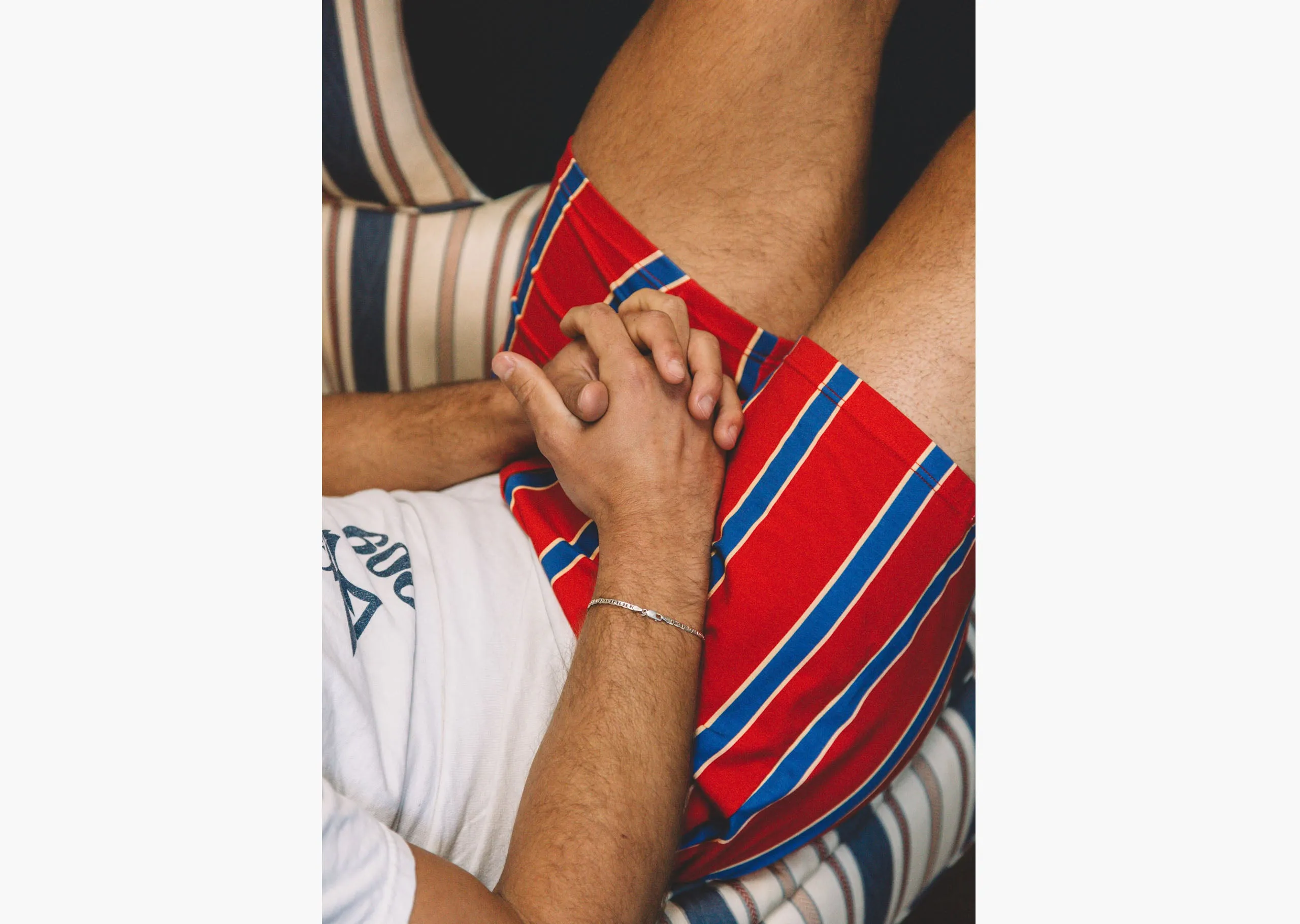Slim Fit Boxer ~ Red Collegiate Stripe