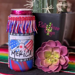 Slim Sunglasses America Fringe Koozie