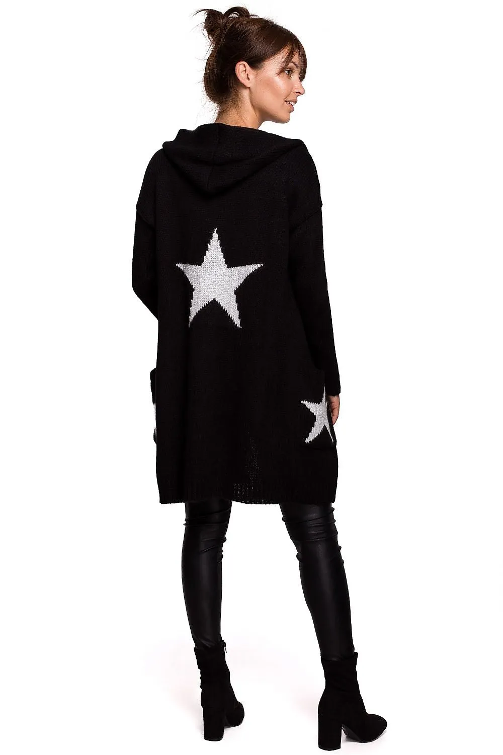 Star Motif Relaxed Cardigan