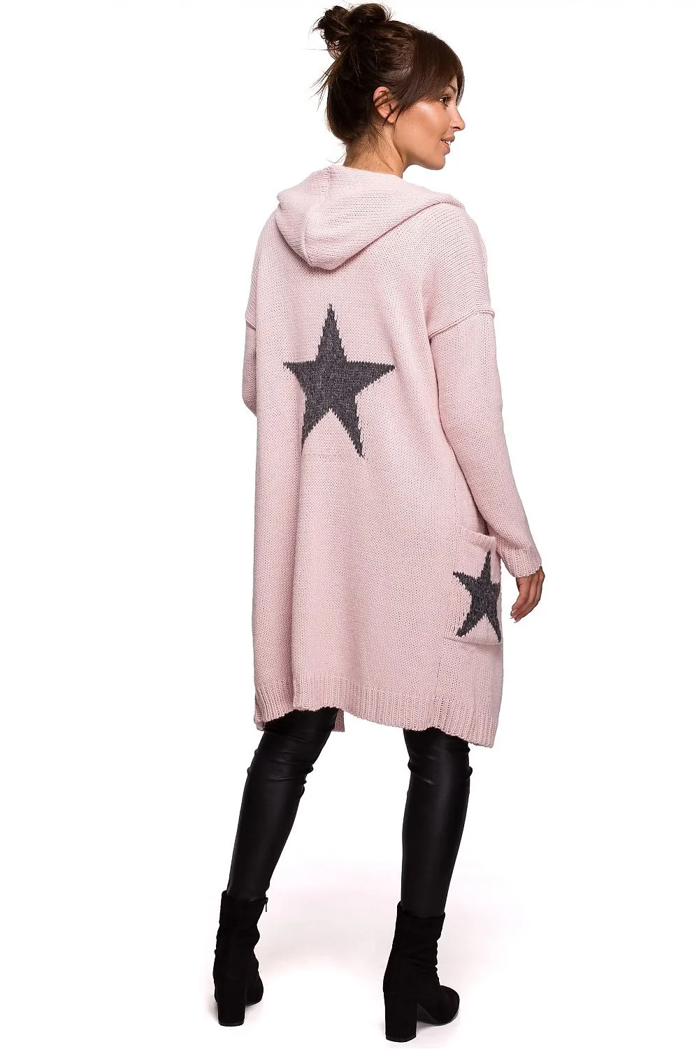 Star Motif Relaxed Cardigan