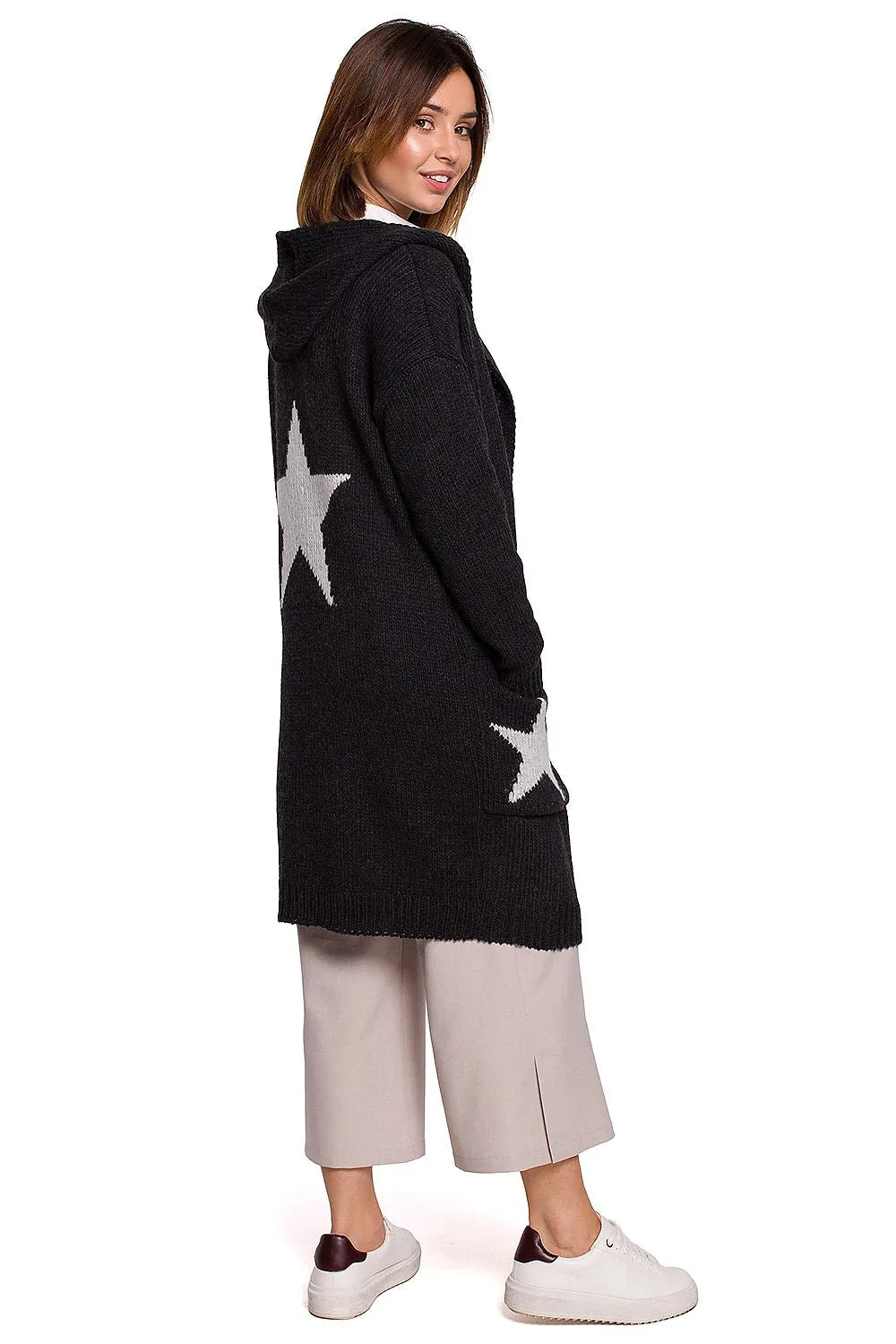 Star Motif Relaxed Cardigan