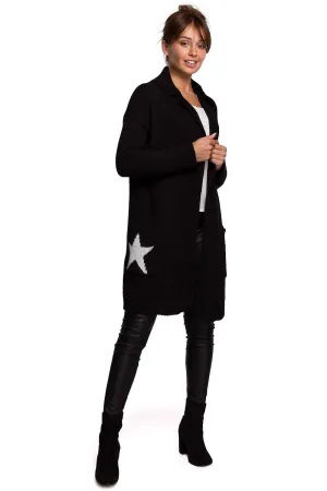 Star Motif Relaxed Cardigan