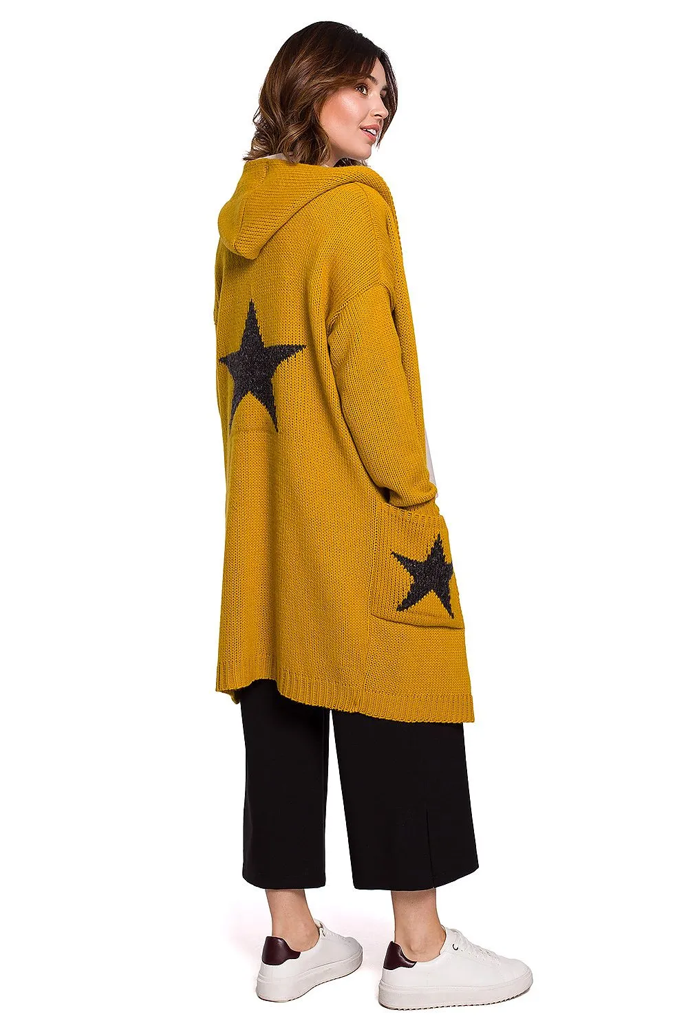 Star Motif Relaxed Cardigan
