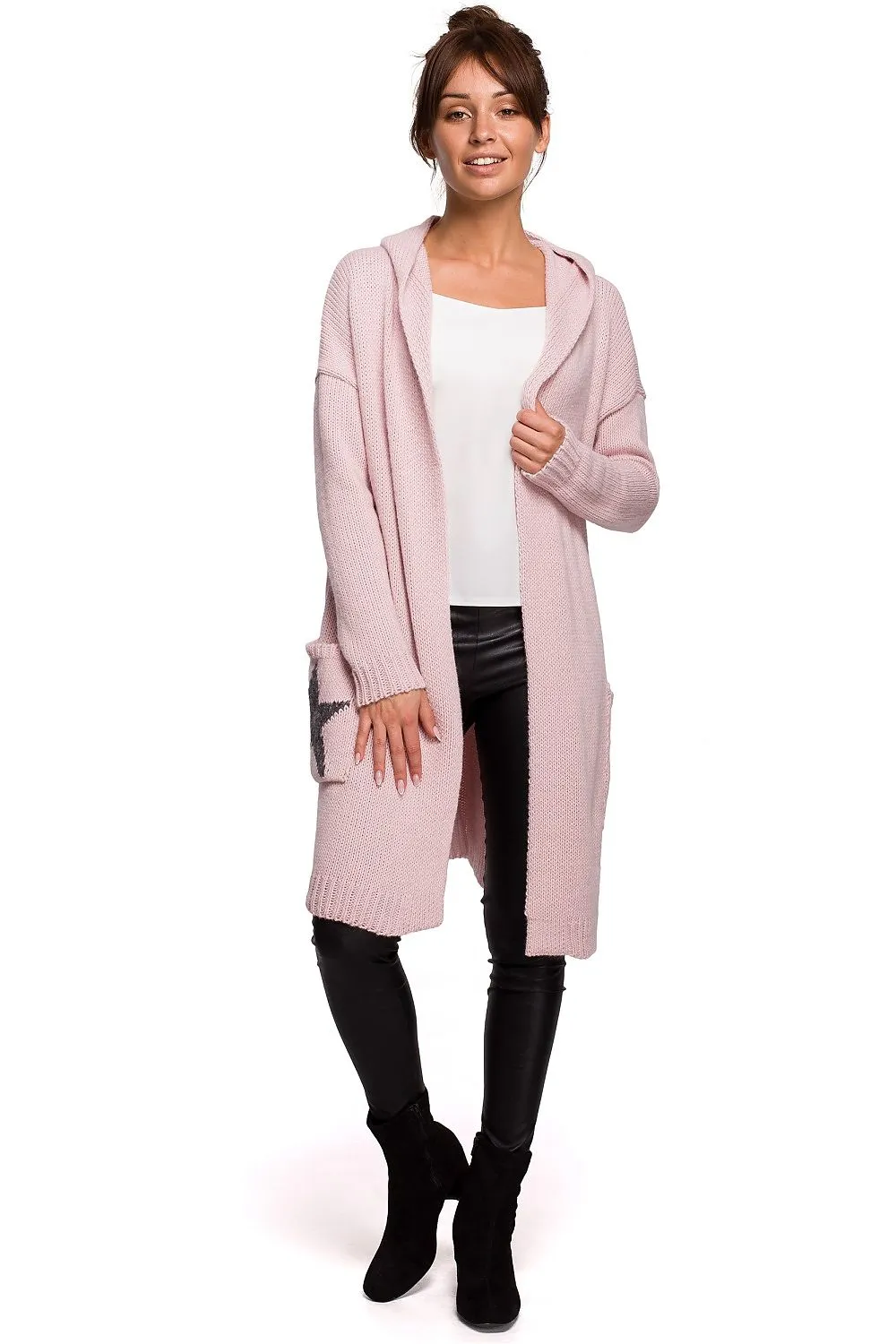 Star Motif Relaxed Cardigan