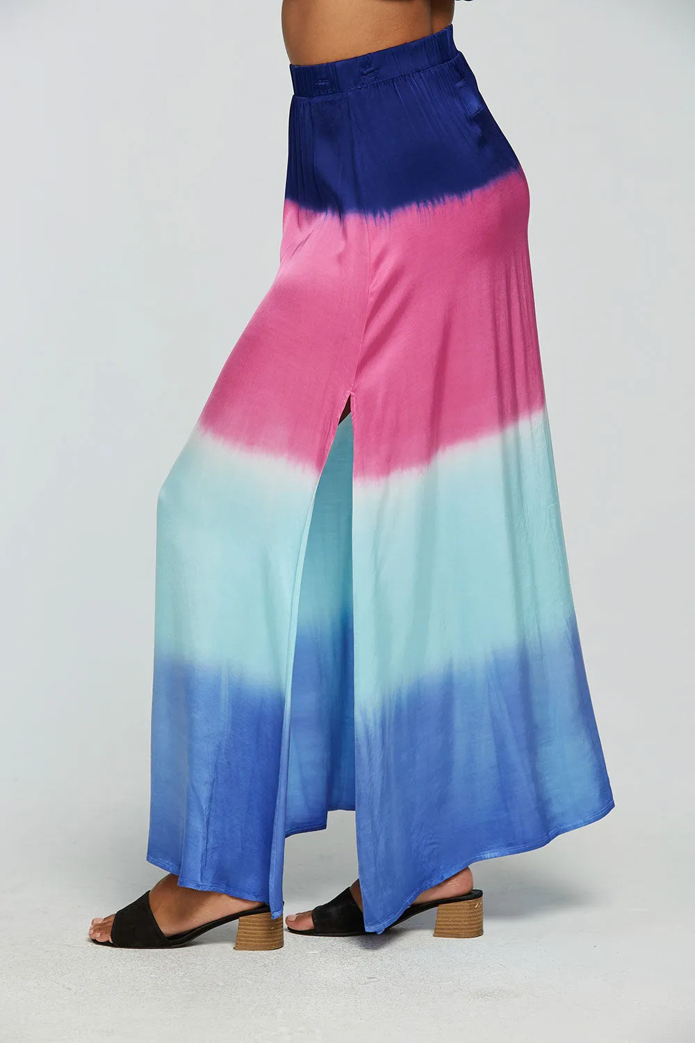 Stretch Silky Basics Side Slit Maxi Skirt