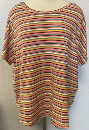 STRIPED DOLMAN TOP