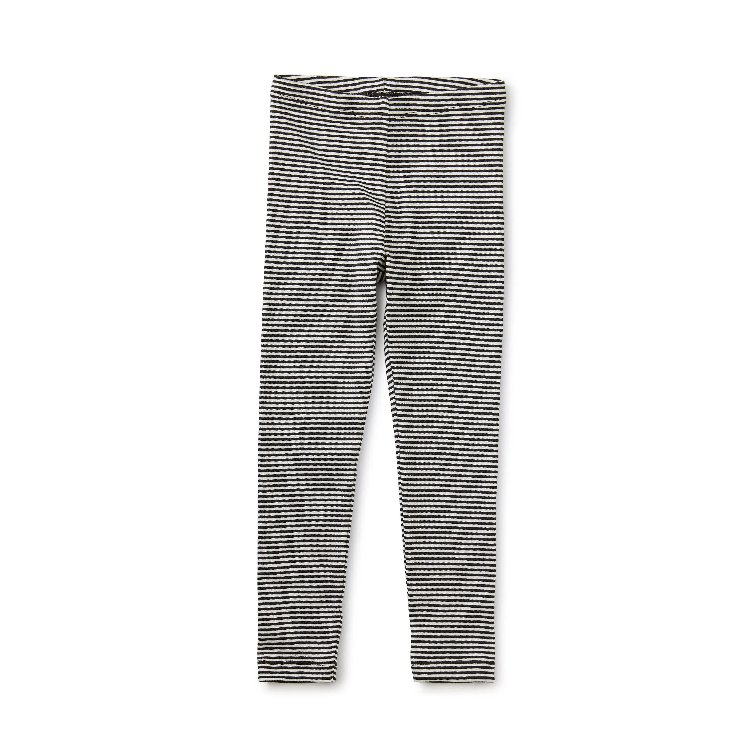 Striped Leggings - Jet Black