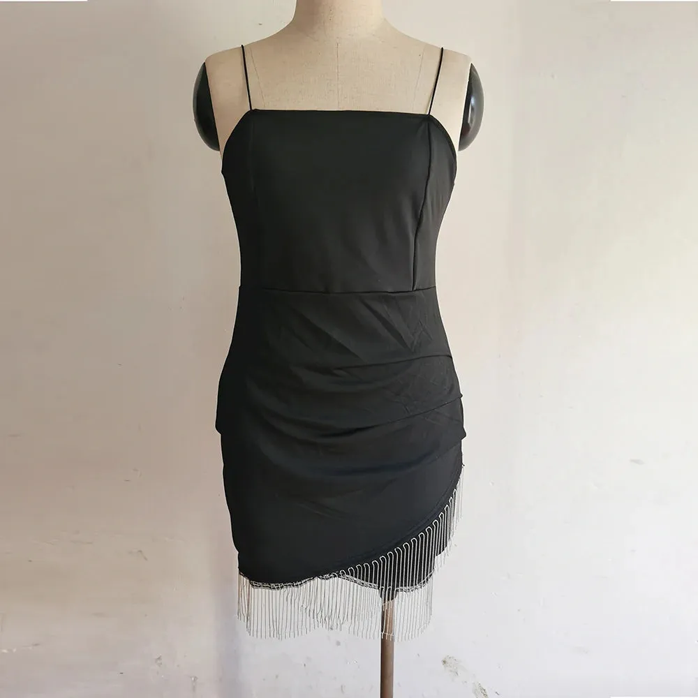 Summer fashion slip dresses sexy slim cross women's skirts