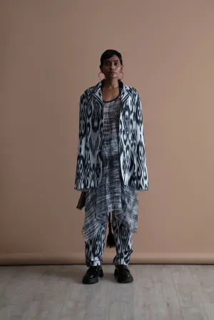 Summer Jacket Roche Cotton Silk Ikat Fashion Edit Kai-25 Urvashi Kaur
