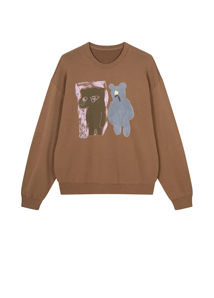 Sweatshirt / JNBY Relaxed Animal Prints Sweatshirt