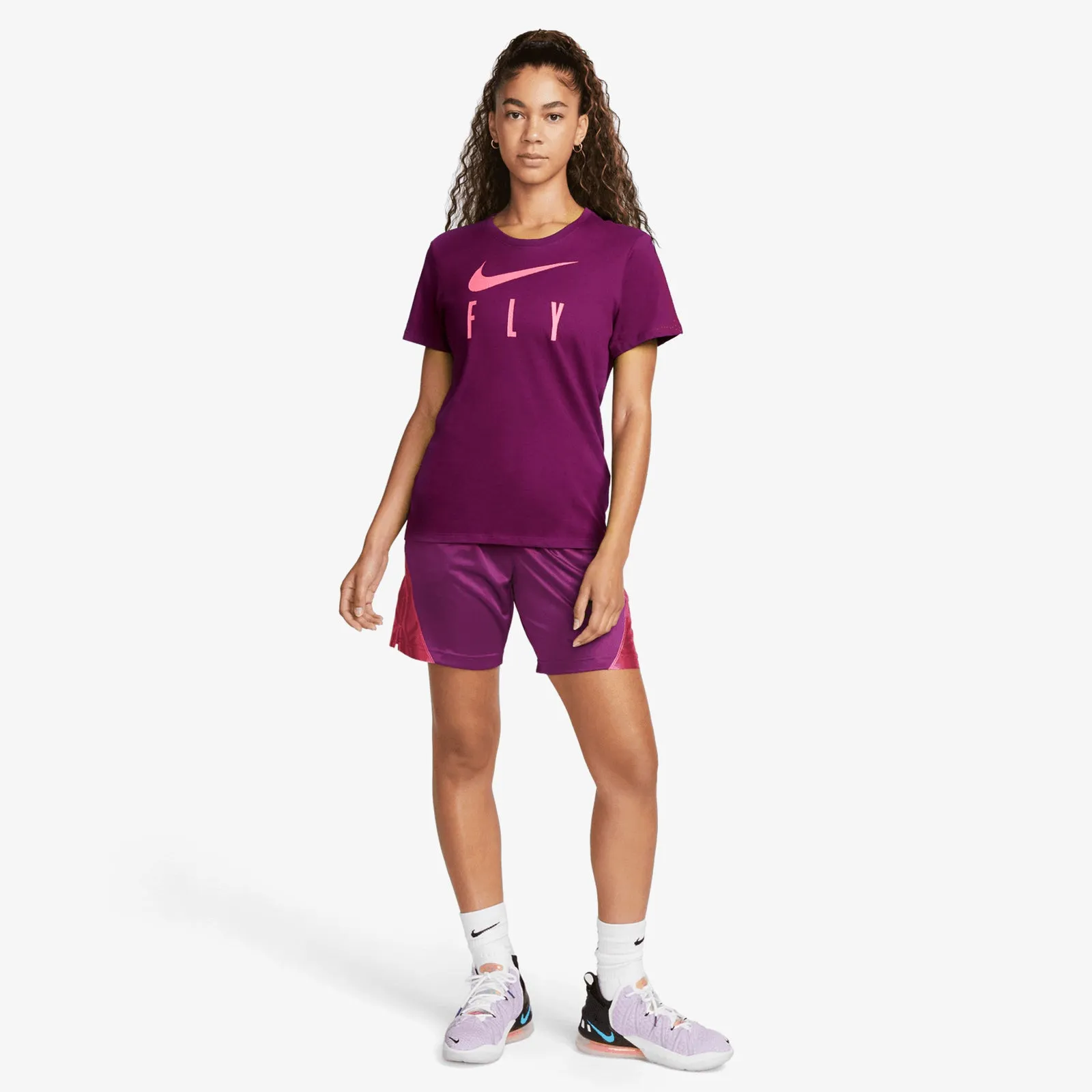 Swoosh Fly 'Gravity Will Never Be The Same' Dri-FIT Women's T-Shirt - Purple