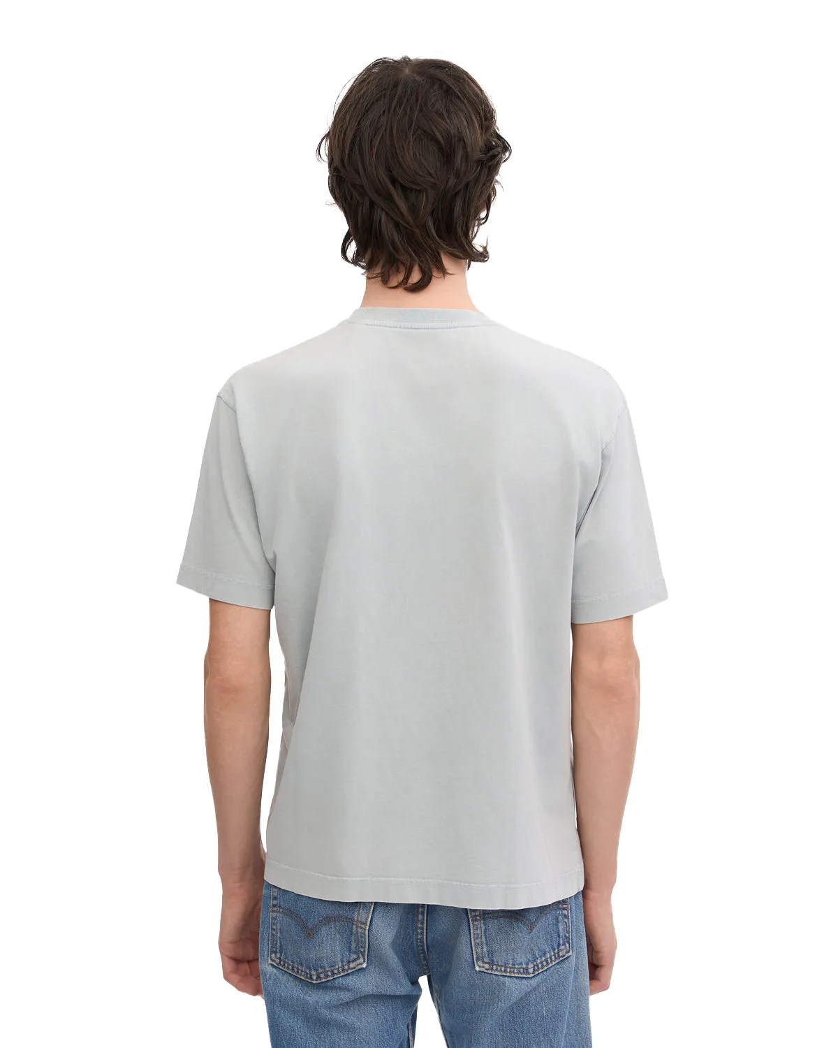 T-Shirt Oversize In Cotone Tintocapo Grigio