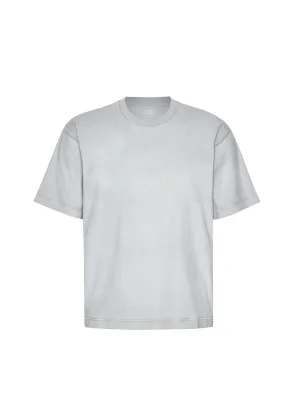 T-Shirt Oversize In Cotone Tintocapo Grigio