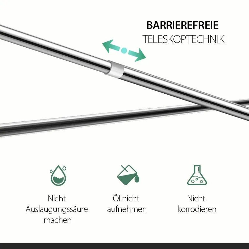 🔥Teleskopkleidung Rod aus Edelstahl