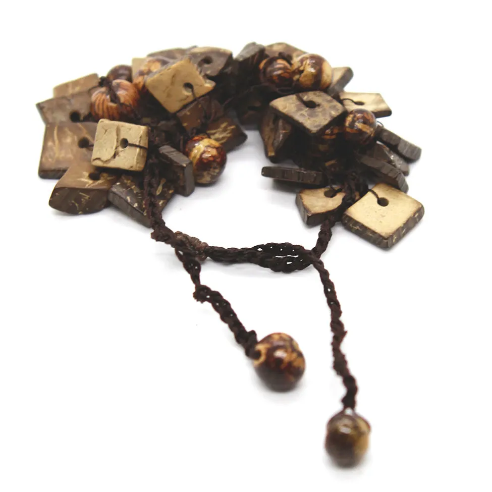 Terra: Brown Coconut Husk Bracelet