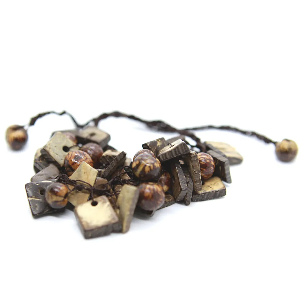 Terra: Brown Coconut Husk Bracelet