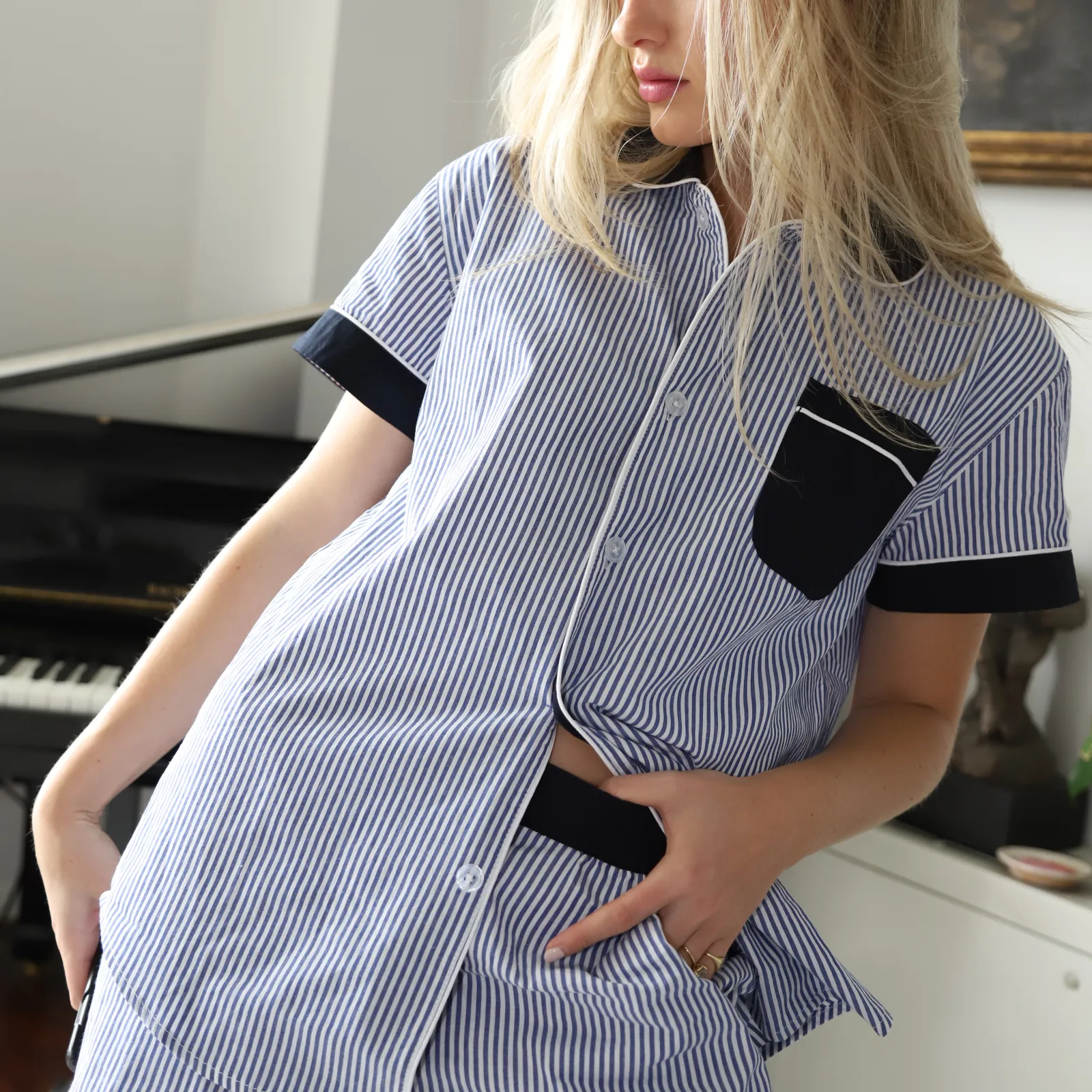 The Shortie in Navy.