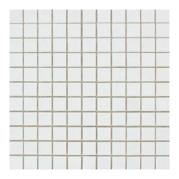 Tilefornia Thassos White 1"X1" Marble Mosaic Polished/Honed