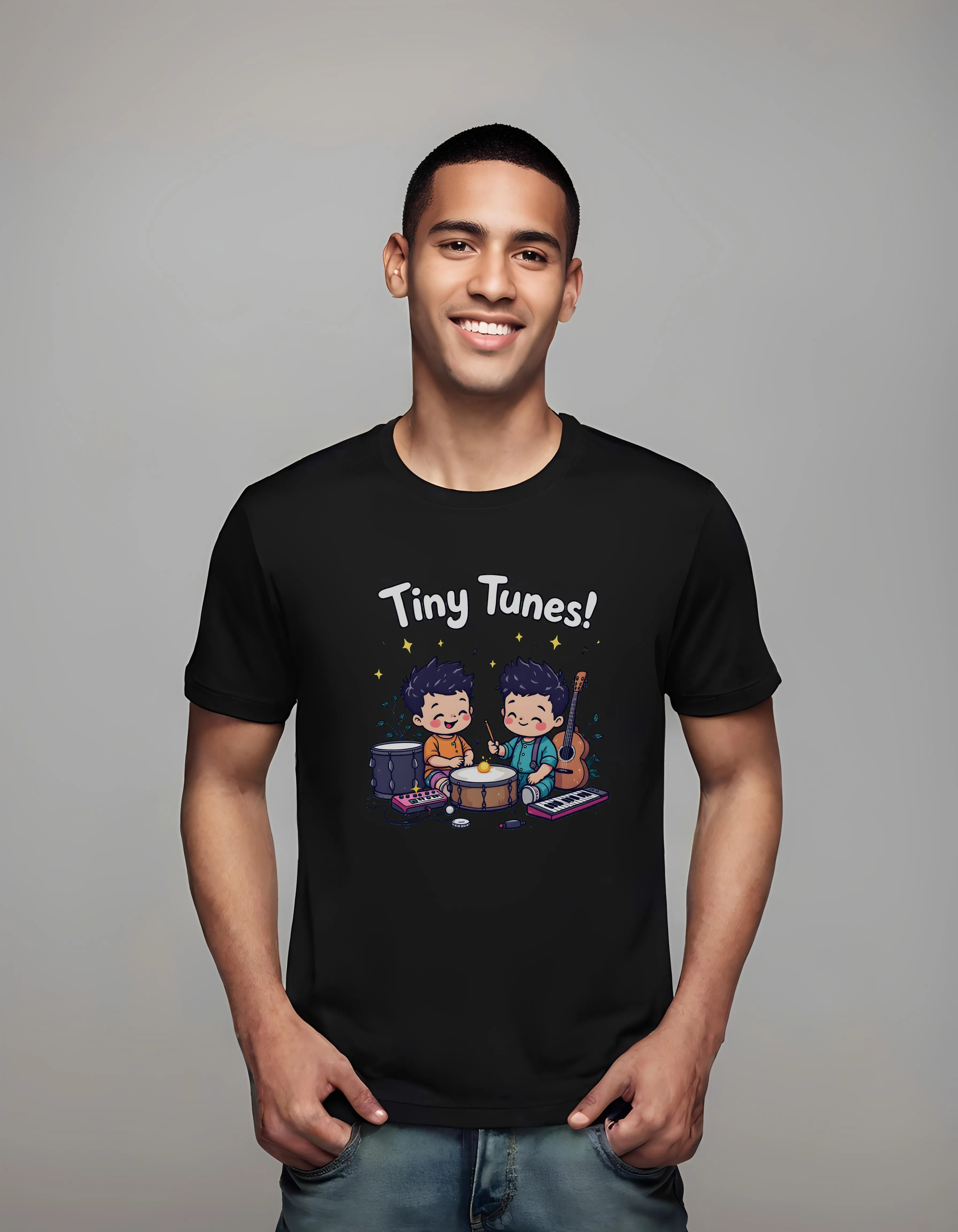 Tiny Tunes! Baby Music Illustration | Classic T-Shirt (Unisex)