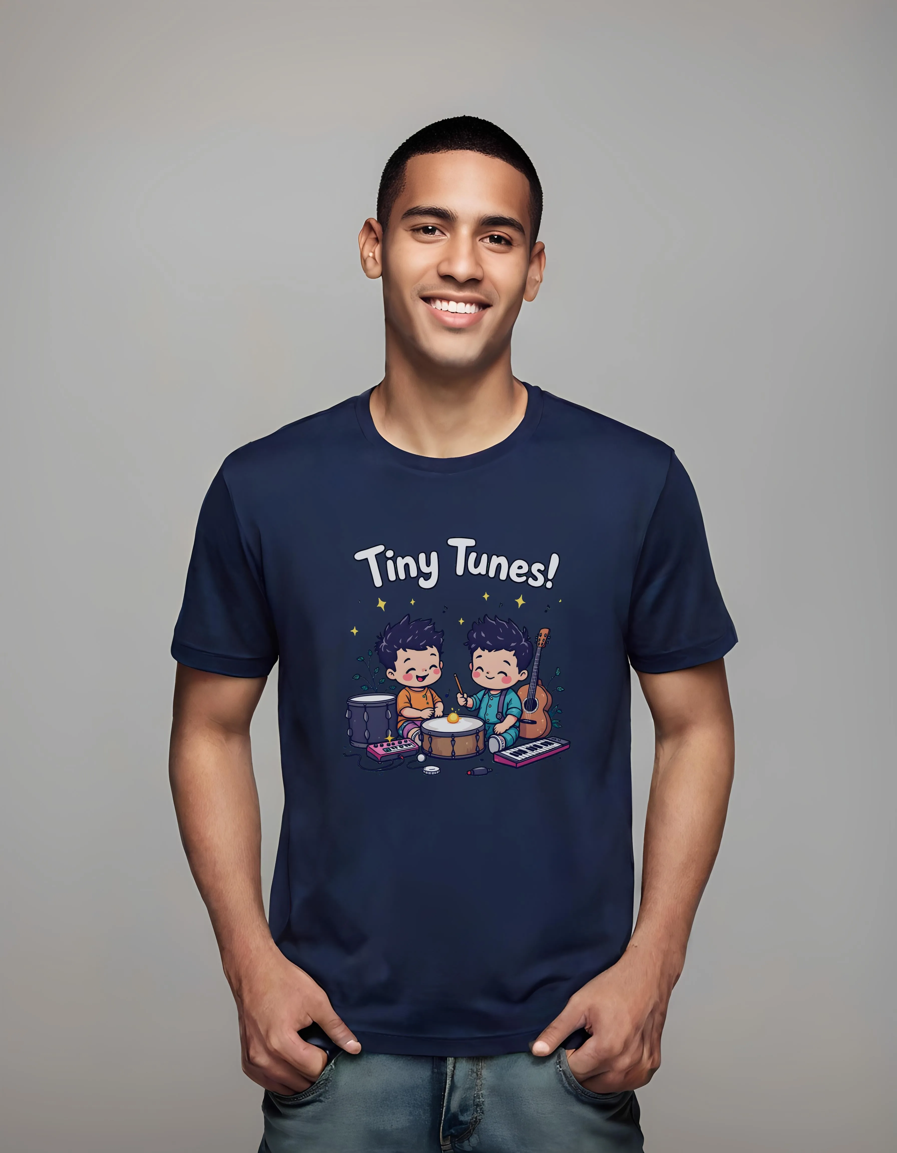 Tiny Tunes! Baby Music Illustration | Classic T-Shirt (Unisex)