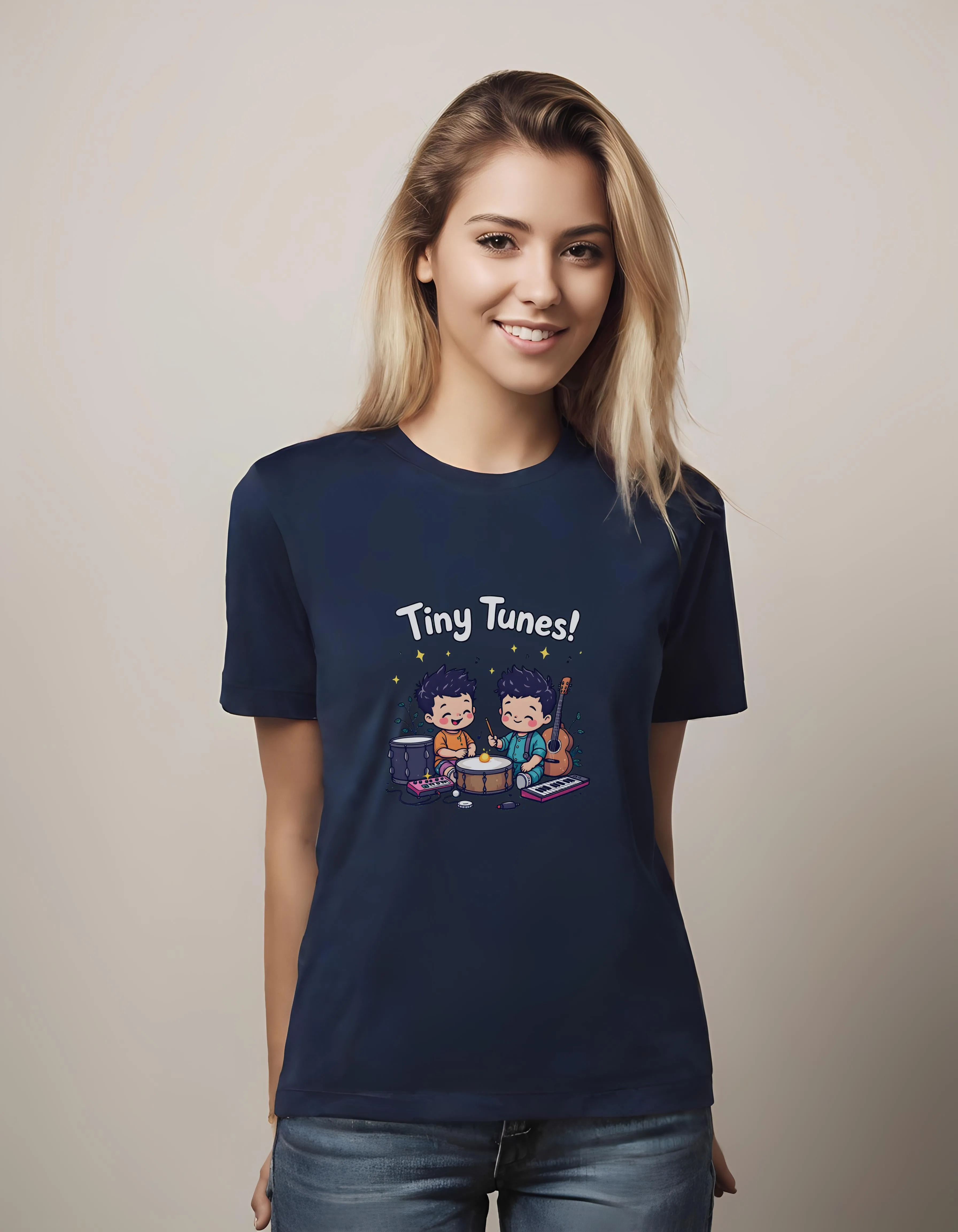 Tiny Tunes! Baby Music Illustration | Classic T-Shirt (Unisex)