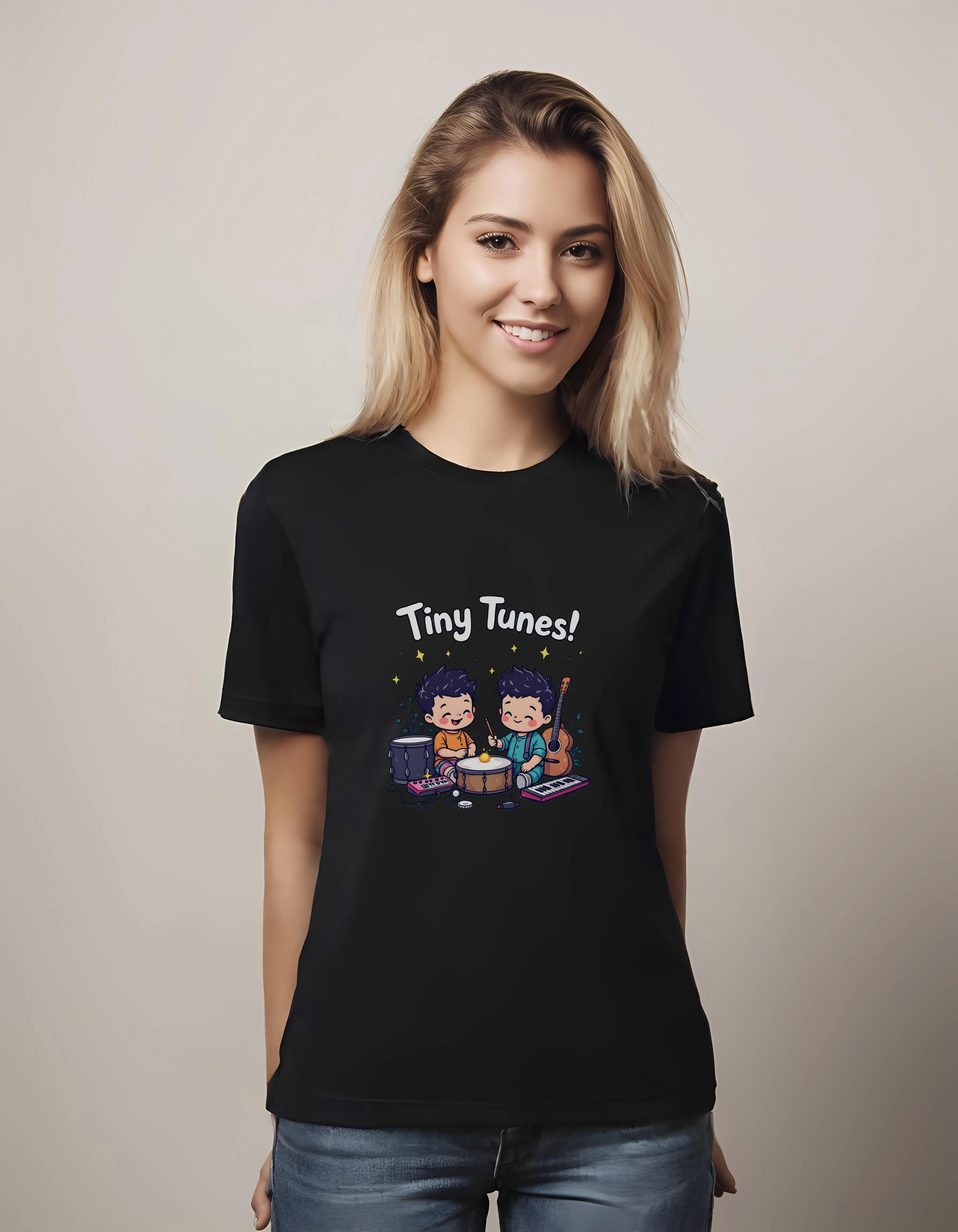 Tiny Tunes! Baby Music Illustration | Classic T-Shirt (Unisex)