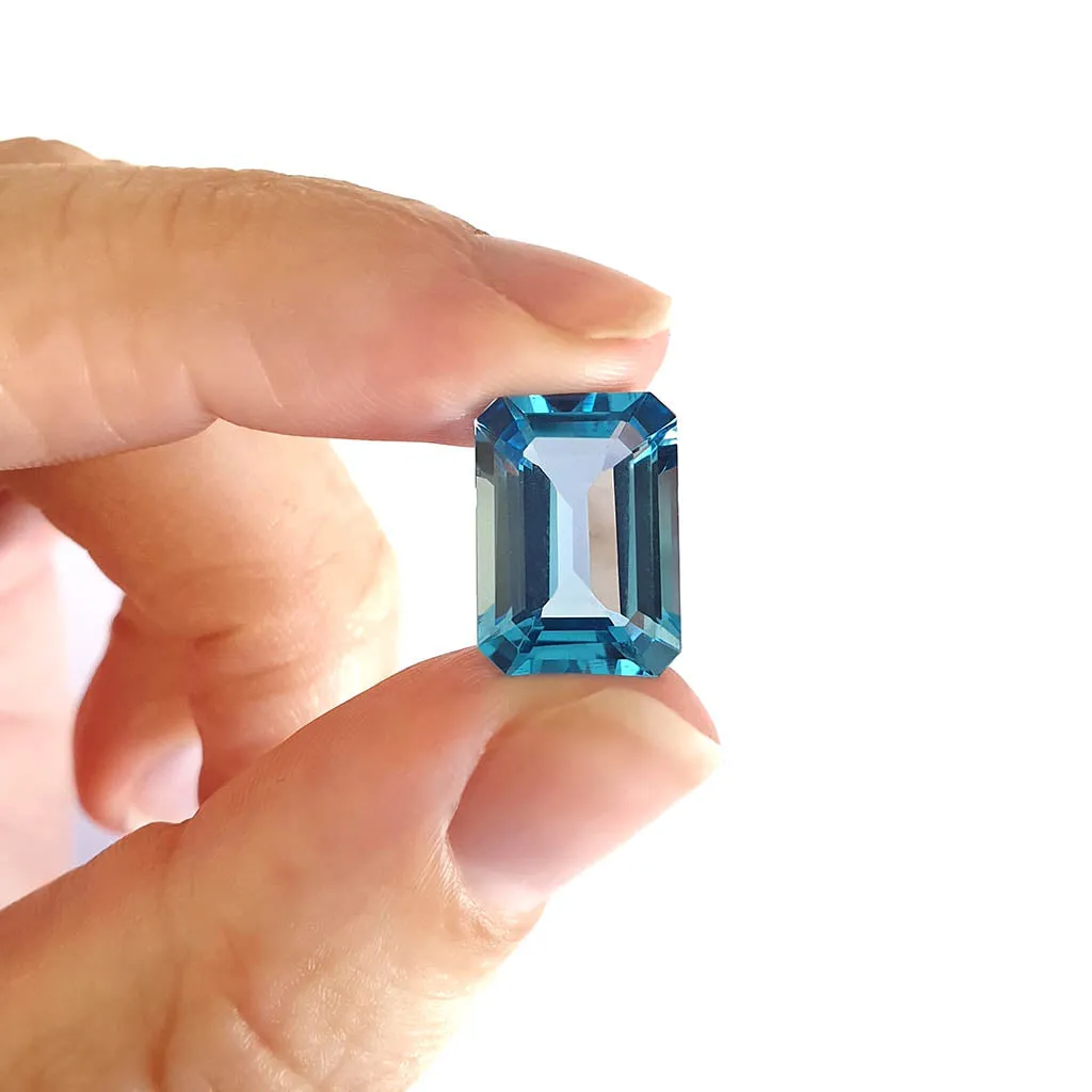 Topaz - Blue Octagonal Cut - 12.51ct