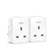 TP-Link Tapo Mini Smart Wi-Fi Socket - White (2 Pack) (TAPO P100)