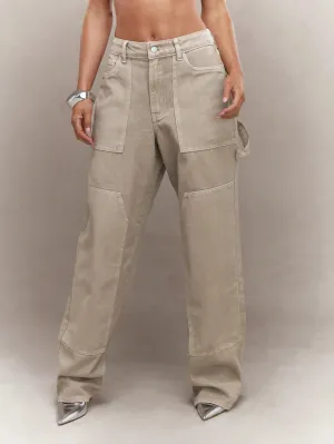 Trendy Carpenter Baggy Jeans with Utility Pockets | Stylish & Comfortable Denim