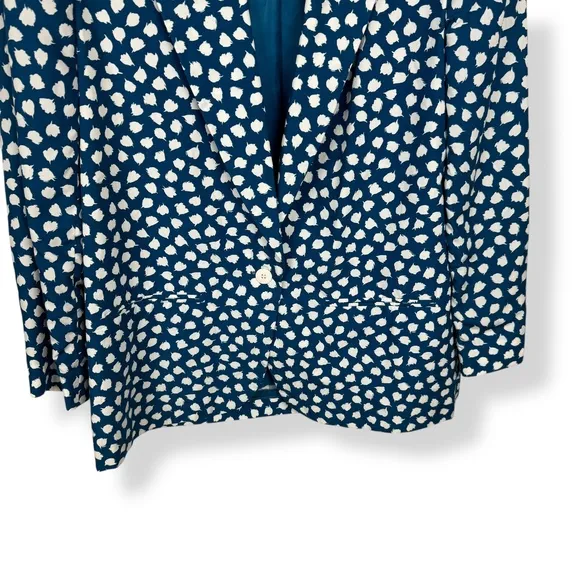 VTG 80s Pendleton Womens Blazer 16 Blue Artsy Statement Piece Eclectic Mod